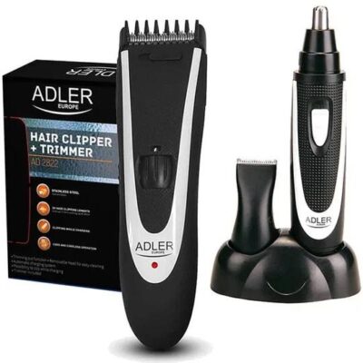 Adler AD 2822 Машинка для стрижки з триммером 24 довжини стрижки 3-15 мм з насадками для голови, носа та вух