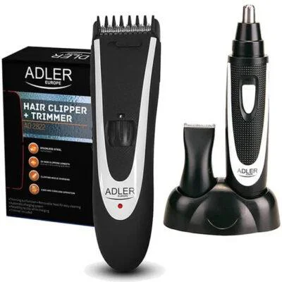 Adler AD 2822 Машинка для стрижки з триммером 24 довжини стрижки 3-15 мм з насадками для голови, носа та вух