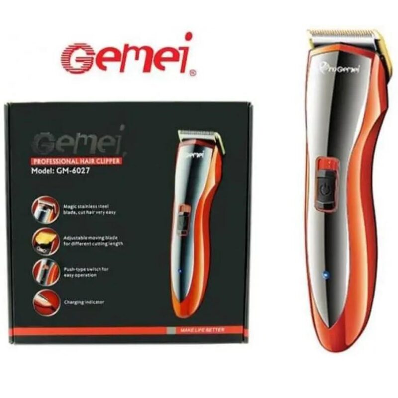 Машинка для стрижки волосся Gemei GM-6027 — практичний триммер для стильного догляду
