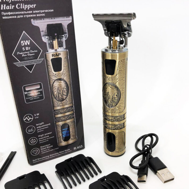 Машинка для стрижки RAF R-433 — компактний тример для точного догляду за волоссям.