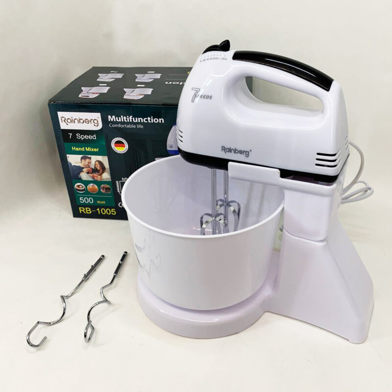 Миксер Rainberg RB-1005 500Вт з чашею 2 л для зручного приготування страв
