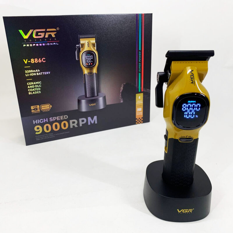 Машинка для стрижки VGR V-886C GOLD — потужний інструмент для професіоналів.