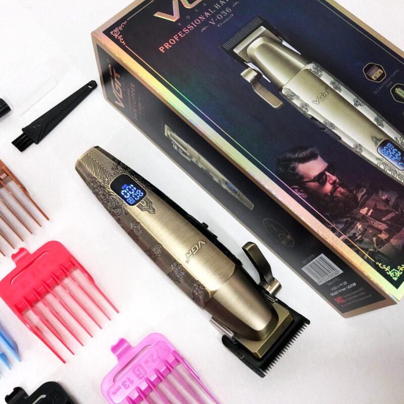 Акумуляторна машинка для стрижки VGR V-036 з тривалою автономністю