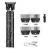 Машинка для стрижки волосся Vintage T9-2 BLACK — бездротовий тример з 4 насадками для ідеальної стрижки.
