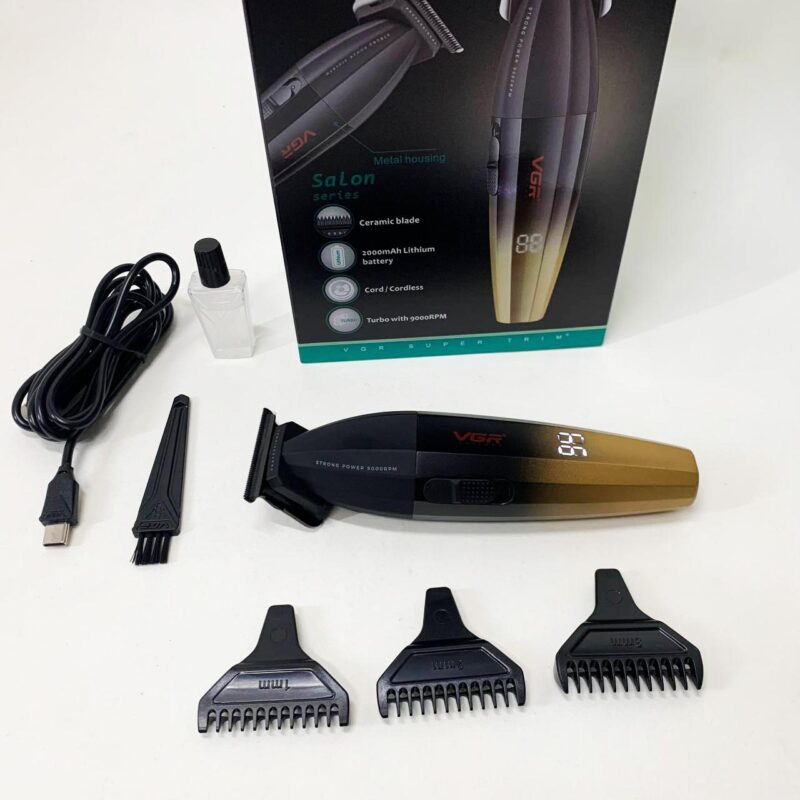 Машинка для стрижки волосся VGR V-906 тример для окантовки та стрижки бороди.