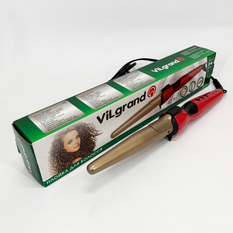 ViLgrand VHC-3041LC — Конусна плойка з анодованим алюмінієвим покриттям та LED дисплеєм