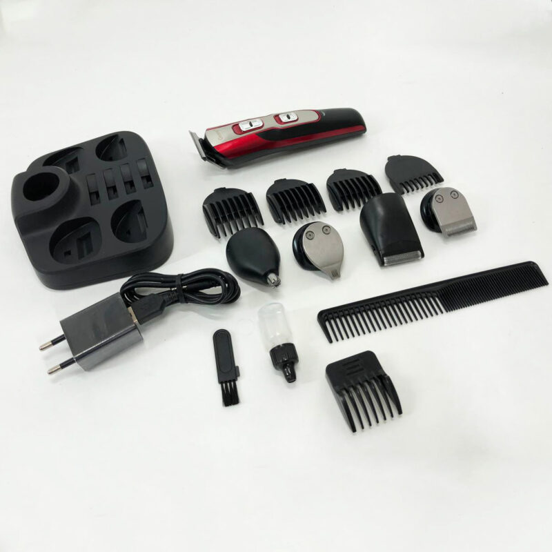 Машинка для стрижки GEMEI GM-592 10 в 1 для догляду за волоссям і бородою