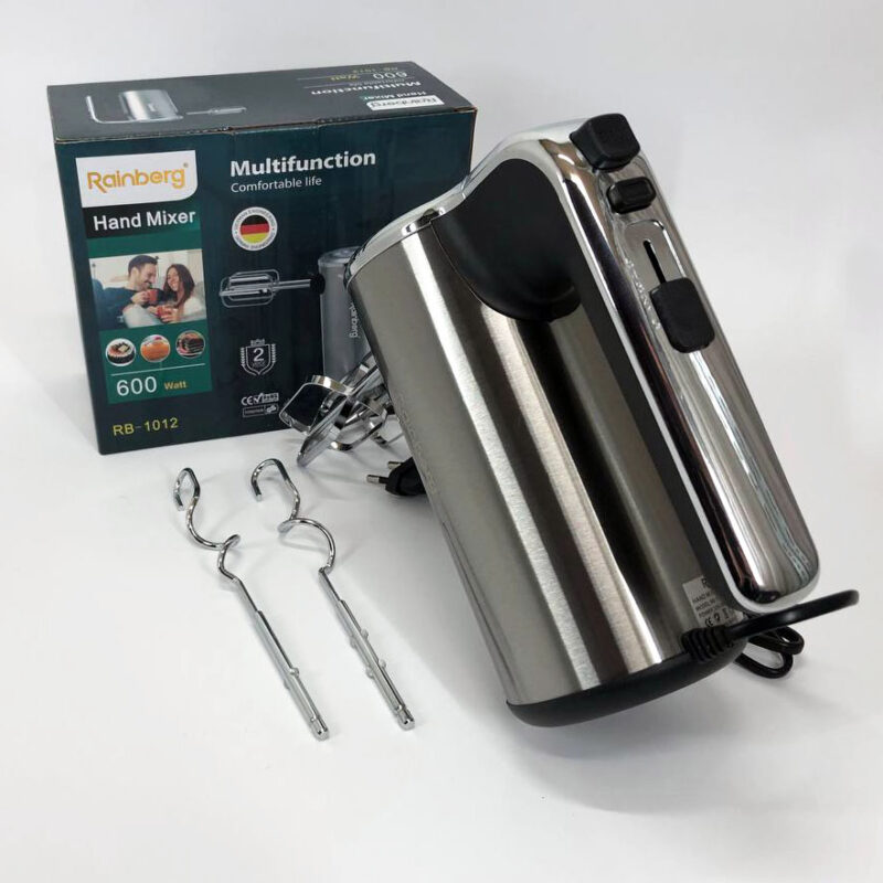Миксер ручний електричний Rainberg RB-1012 600W – потужний кухонний помічник