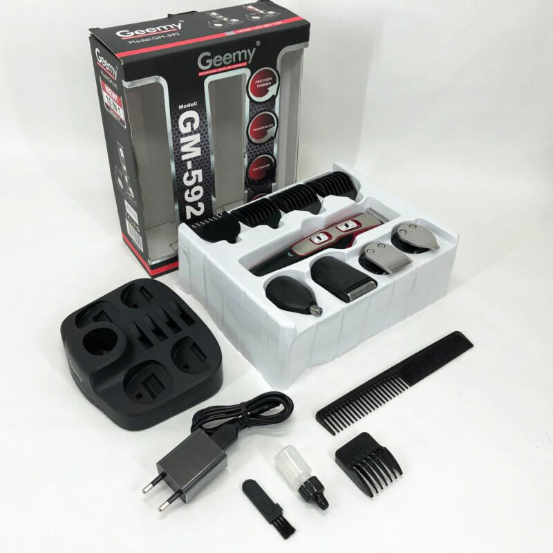 Машинка для стрижки GEMEI GM-592 10 в 1 для догляду за волоссям і бородою