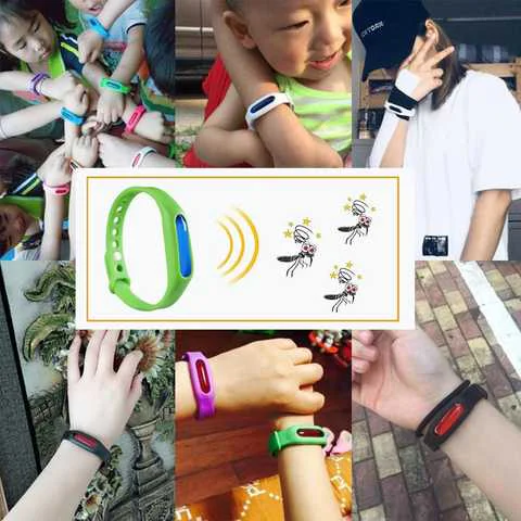 Lesko Anti Mosquito Band Силіконовий браслет від комарів 4 кольори натуральні компоненти для захисту від комах