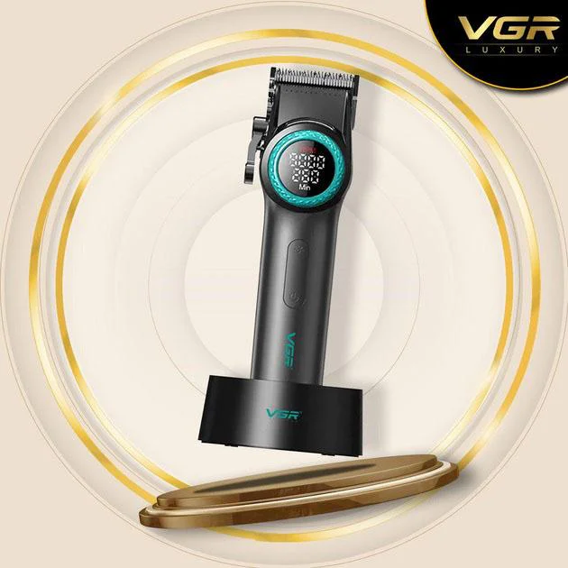 VGR V-001 Професійна машинка для стрижки волосся 9000 об/хв 10 насадок 1,5-24 мм