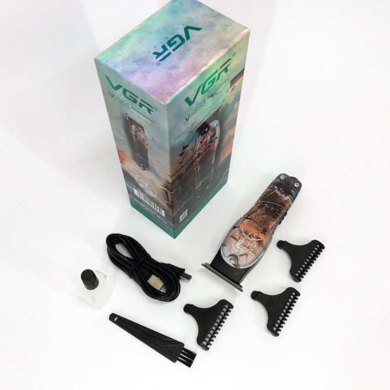 Професійний триммер VGR V-953 для стрижки волосся та бороди з насадками