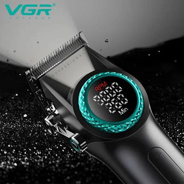 VGR V-001 Професійна машинка для стрижки волосся 9000 об/хв 10 насадок 1,5-24 мм