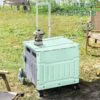 Візок YN8823 складний кошик 8 коліс 70 кг вантажопідйомності компактний легкий для покупок та відпочинку