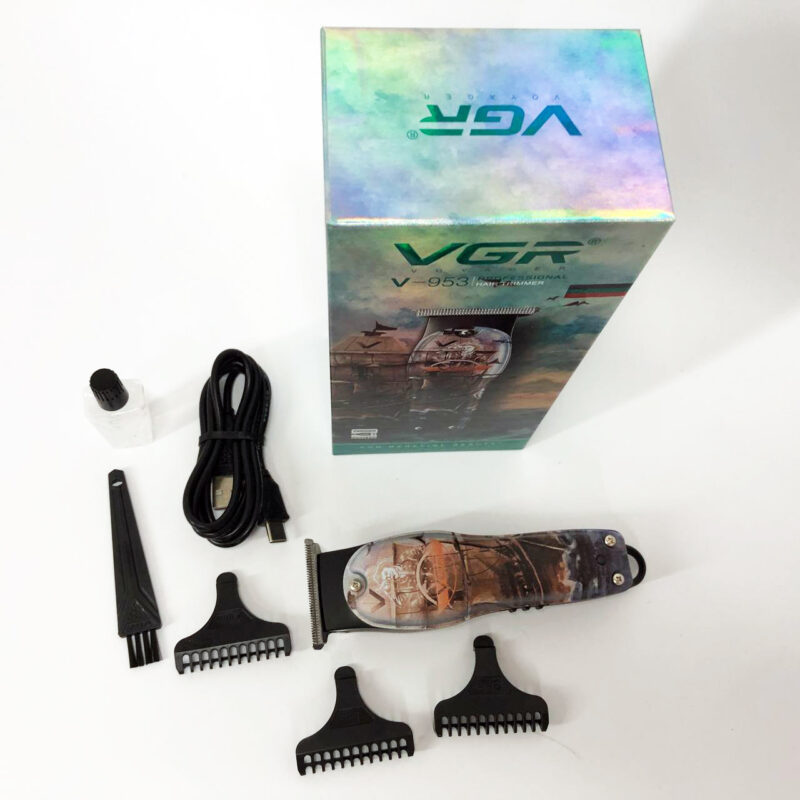 Професійний триммер VGR V-953 для стрижки волосся та бороди з насадками
