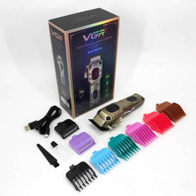 Акумуляторна машинка для стрижки VGR V-027 з тривалою автономністю.