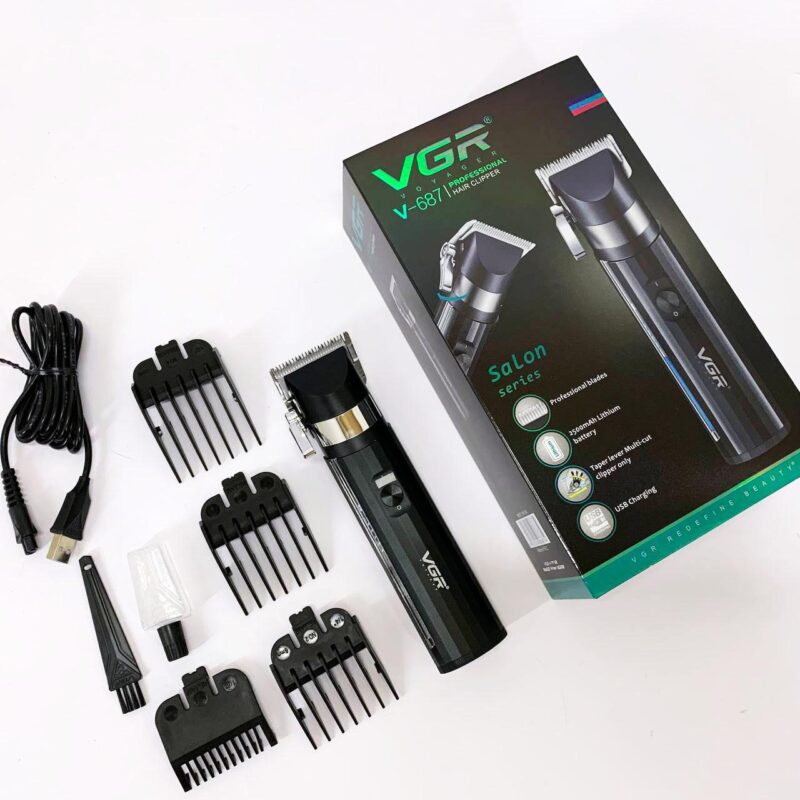Акумуляторна машинка для стрижки VGR V-687 з автономністю до 300 хвилин