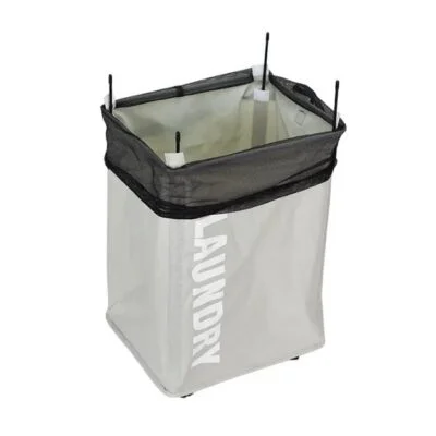 Тканинний кошик для білизни ROLLING BAG AND243 стильний дизайн та зручність 55*40*20 см поліестер білий кремовий