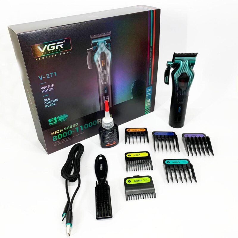 Акумуляторна машинка для стрижки VGR V-271 — потужний інструмент для професіоналів та домашнього використання.