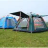 Туристичний намет 210x210 см Намет-автомат зелений для 2-4 осіб з вологостійкої тканини