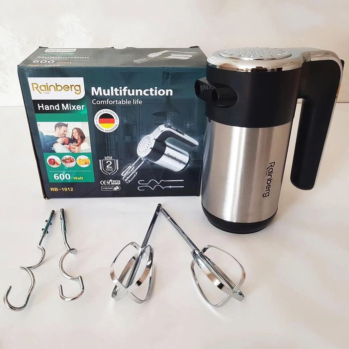 Миксер ручний електричний Rainberg RB-1012 600W – потужний кухонний помічник