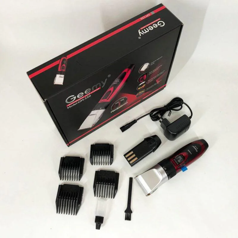 GEMEI GM-550 Професійна машинка для стрижки волосся 2 акумулятори 60 хвилин автономності та регульована довжина
