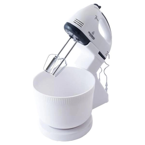 Миксер Crownberg CB-7320 ручний з підставкою та чашею 2л 300 Вт на 7 швидкостей