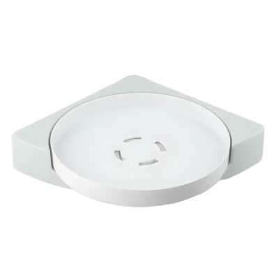 Кутова обертова полиця Multi Functional Rotational Tray 360° для ванної кімнати з легким монтажем і місткими полицями
