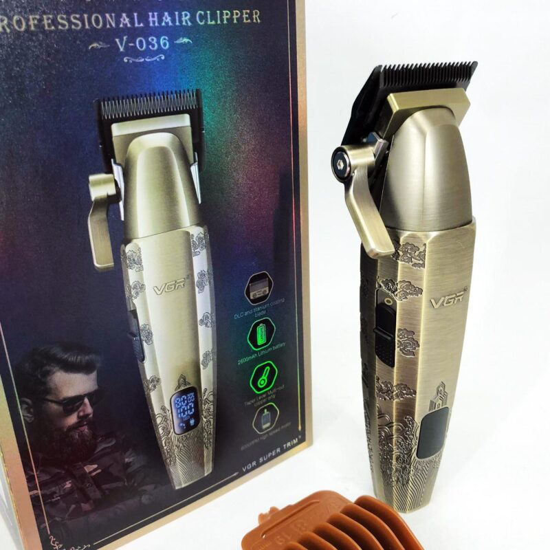 Акумуляторна машинка для стрижки VGR V-036 з тривалою автономністю