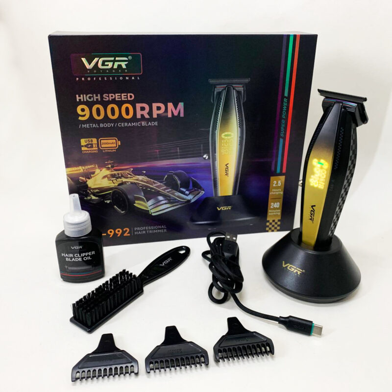 Машинка для стрижки волосся VGR V-992 GOLD з потужним мотором для ідеальної зачіски