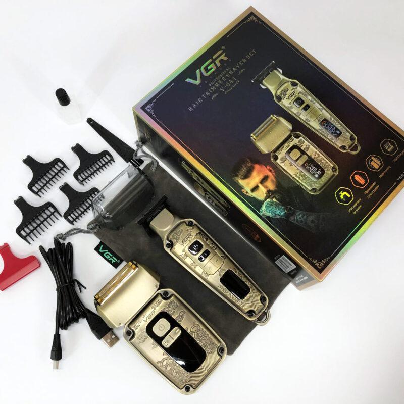 Машинка для стрижки та гоління VGR V-641 — професійний набір для догляду за зовнішнім виглядом.
