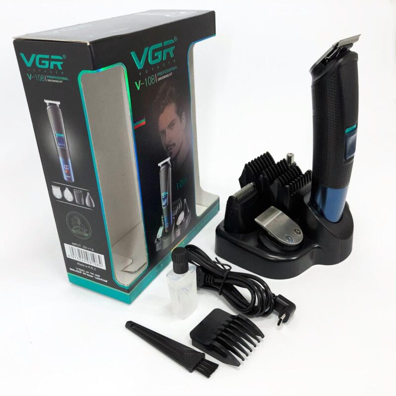 Машинка для стрижки волосся VGR V-108 — професійний тример 10 в 1 для ідеального вигляду.