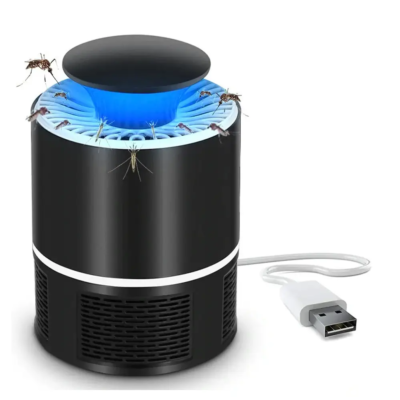 Mosquito Killer Lamp Пастка для комарів 5 Вт Енергозберігаюча, безшумна, безпечна для дітей та тварин, USB живлення, робочий діапазон до 50 кв.м.