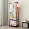 universalnaya-prochnaya-napolnaya-peredvizhnaya-stoyka-veshalka-dlya-odezhdy-coat-rack-29886592543675_78bd3cbb78 Універсальна міцна підлогова пересувна стійка вішалка для одягу Coat Rack максимальне навантаження 20 кг регульована висота 82-152 см коліщата для пересування