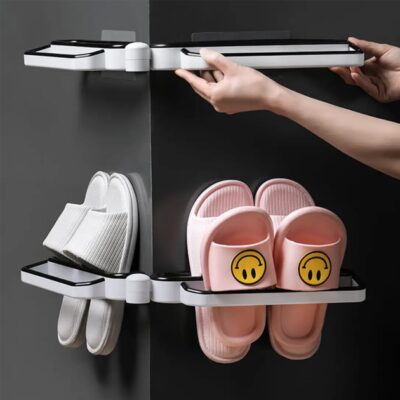 Універсальна поличка для взуття та рушників SHOE HOLDER 1 шт Унікальний дизайн для зберігання взуття та рушників, легка установка, довговічні матеріали, місткість.