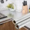 Універсальна самоклеюча нано-плівка ALUMINUM STICKER для кухні 5м - стильний захист меблів.