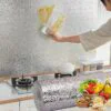 Універсальна самоклеюча нано-плівка ALUMINUM STICKER для кухні 5м - стильний захист меблів.