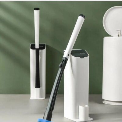 MTS clip type removable toilet brush — універсальна щітка для збирання унітазу з 8 змінними насадками та безконтактним чищенням
