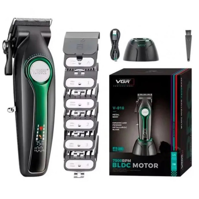 Машинка для стрижки VGR V-010 Professional Metal — швидка та акуратна стрижка для професіоналів і вдома.