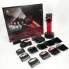 Професійна машинка для стрижки VGR V-001 RED з дисплеєм 9000 об 10 насадками 1,5-24 мм