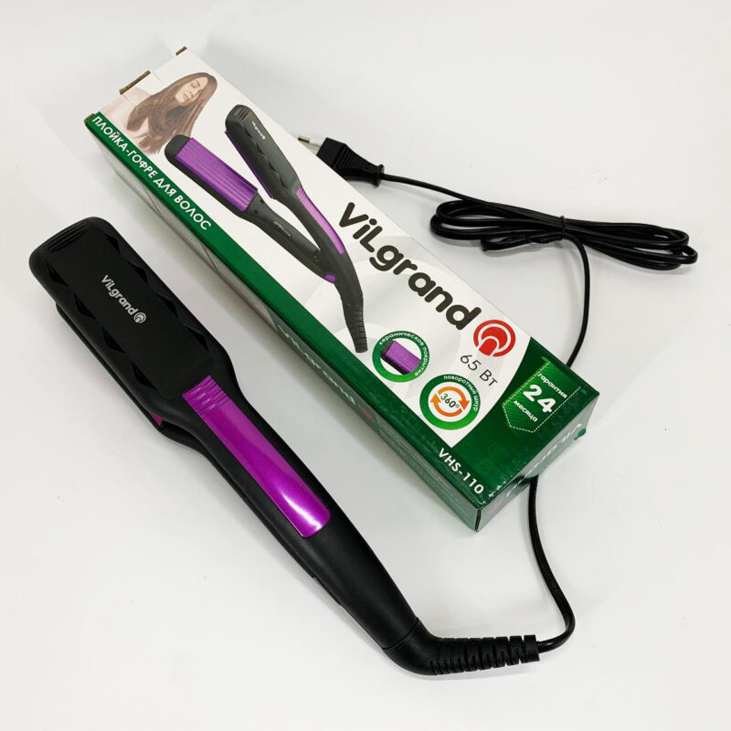 Волосся Плойка-гофре ViLgrand VHS-110 з керамічним покриттям для стильних укладок