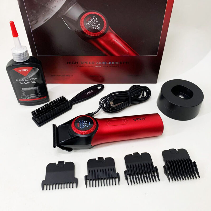 Тример VGR V-977 RED — ідеальний вибір для професійного стайлінгу волосся.