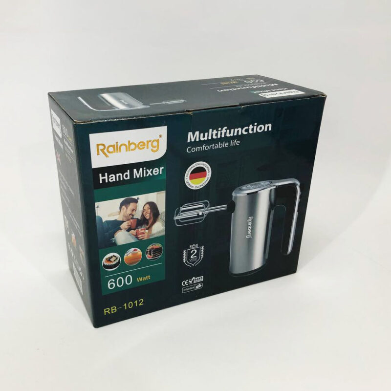Миксер ручний електричний Rainberg RB-1012 600W – потужний кухонний помічник