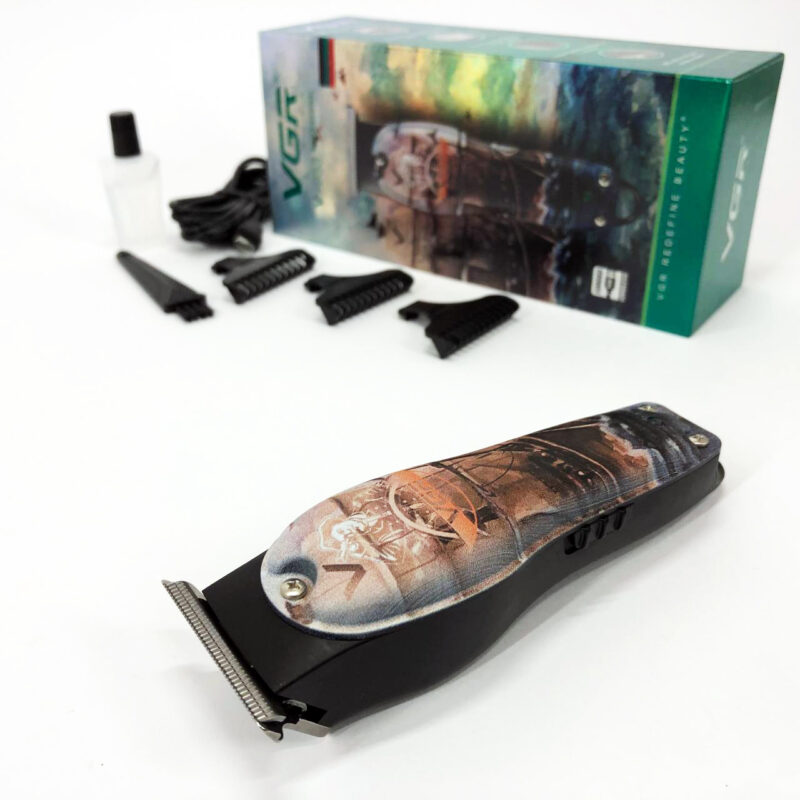 Професійний триммер VGR V-953 для стрижки волосся та бороди з насадками