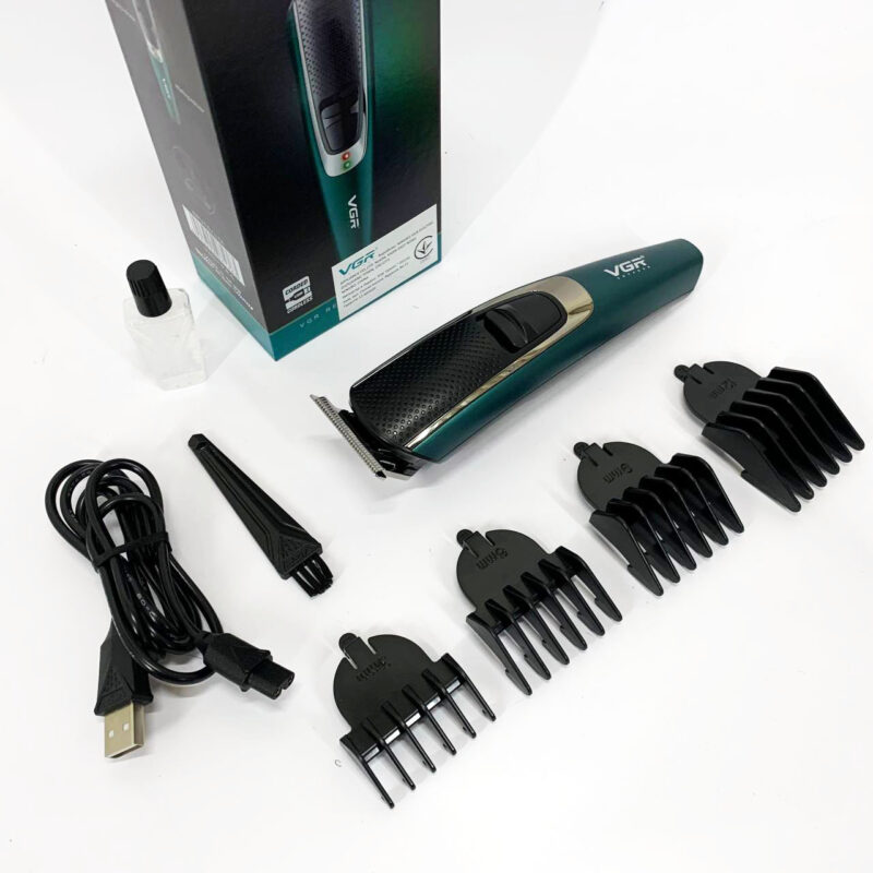 Тример VGR V-176 — бездротовий триммер для бороди та волосся з USB зарядкою.