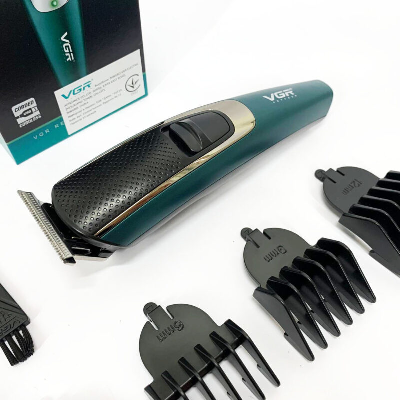 Тример VGR V-176 — бездротовий триммер для бороди та волосся з USB зарядкою.