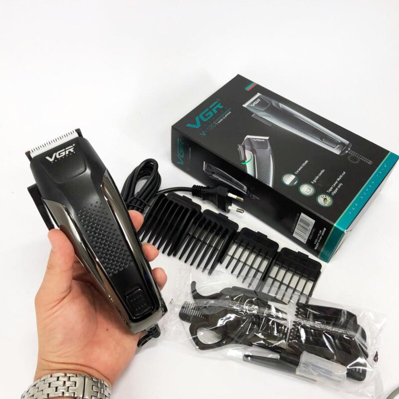 Машинка для стрижки волосся VGR V-120 — універсальний тример для бороди з насадками