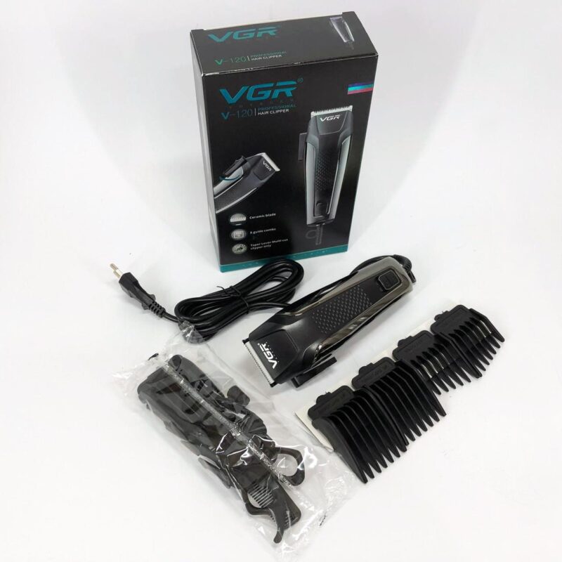Машинка для стрижки волосся VGR V-120 — універсальний тример для бороди з насадками